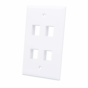 Intellinet 163316 paviršiaus montavimo dėžutė 4 Keystone moduliams, balta