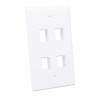 Intellinet 163316 paviršiaus montavimo dėžutė 4 Keystone moduliams, balta