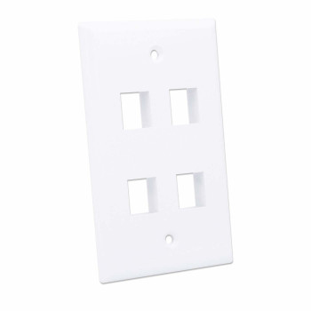 Intellinet 163316 paviršiaus montavimo dėžutė 4 Keystone moduliams, balta