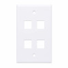 Intellinet 163316 paviršiaus montavimo dėžutė 4 Keystone moduliams, balta