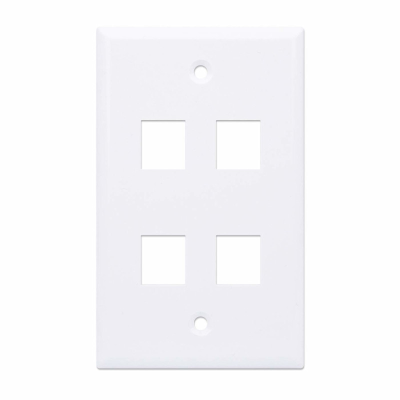 Intellinet 163316 paviršiaus montavimo dėžutė 4 Keystone moduliams, balta