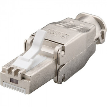 Techly 105872 Cat.6a STP belaidis RJ45 modulinis jungtis, 10G, cinko lydinys, AWG 22-26