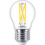 Philips LED Classic WarmGlow P45 skaidri, pritemdoma E27 2.3W 250lm 2200-2700K