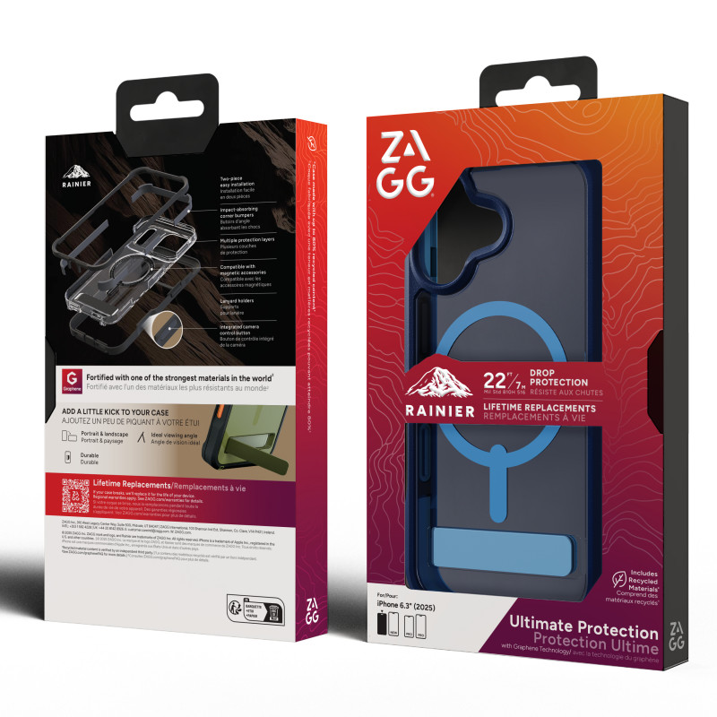 ZAGG Rainier Snap Case, skirta iPhone 17 - Cobalt Horizon