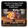 LG UltraGear Evo AI 32GX870B-B 31,5 colio Tandem OLED žaidimų monitorius, 4K 240Hz / FHD 480Hz, HDR500, USB-C 90W