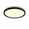 Philips Hue Aurelle apvalus lubinis šviestuvas juodos spalvos - išmanus LED lubinis šviestuvas, White Ambiance, 2200 lm, Bluetooth ir Zigbee
