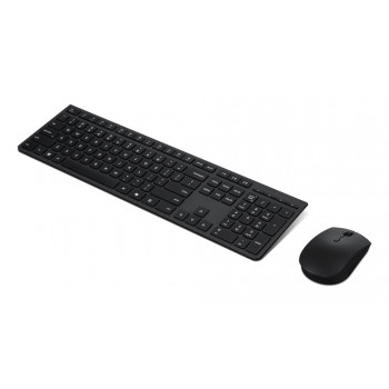 Lenovo Professional Wireless klaviatūros ir pelės rinkinys – daniškas išdėstymas, 1600 DPI, 2,4 GHz, juoda