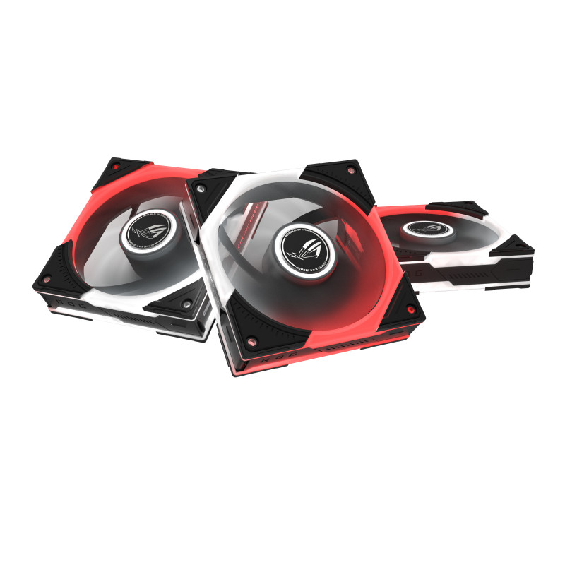 ASUS ROG Eurux GR120 ARGB 120 mm korpuso ventiliatorius 3 vnt. rinkinys, juodas