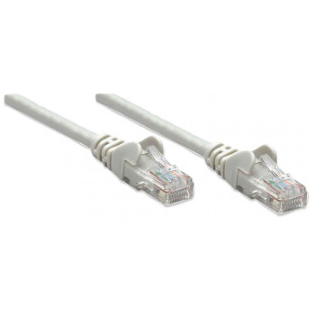 Intellinet Cat6 U/UTP Patch Cable, 1,5 m, pilka, be užkabinimo, varinė, 1 Gbps