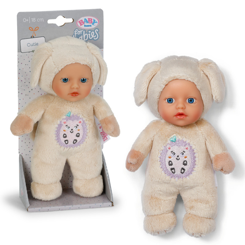 ZAPF CREATION Baby born for babies Cutie 3 Assorted 18cm minkštas lėlė