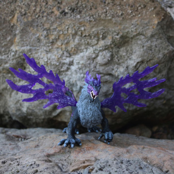 Schleich Eldrador Creatures Šešėlių drakonas - žaislinė figūrėlė, judantys sparnai, rankomis dažyta, 7-12 metų