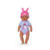 ZAPF CREATION BABY born Eva Click & Play 43 cm lėlė su šviesiais plaukais ir mėlynomis akimis