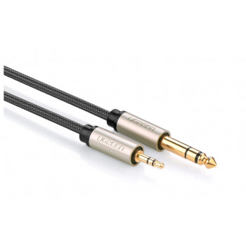 UGREEN 3,5 mm vyriškas į vyrišką TRS audio kabelis, 5 m, pilkas (10630)
