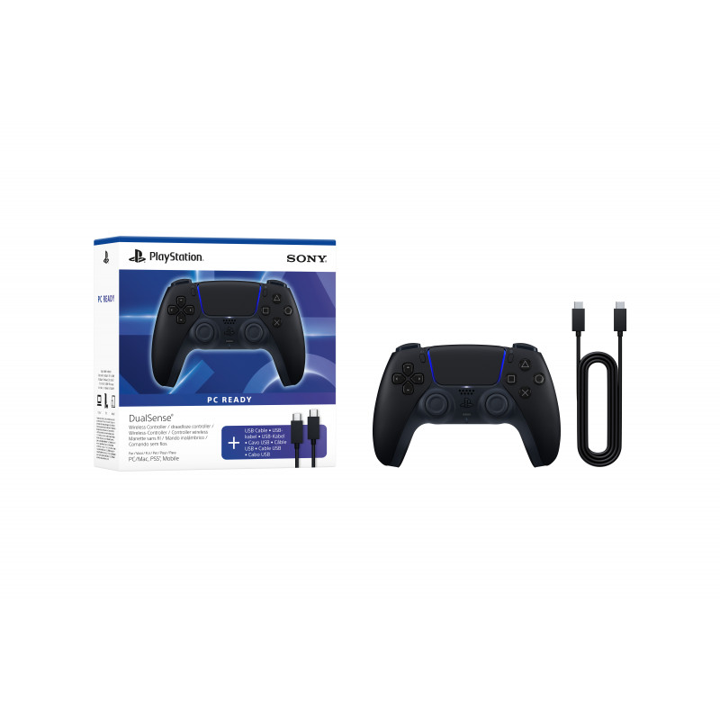Sony PS5 DualSense belaidis valdymo pultas Nocna Czern USB PC