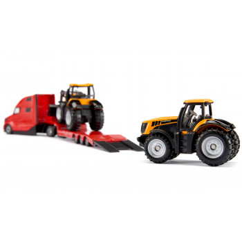 SIKU 1785 SUPER vilkikas Volvo su JCB traktoriais