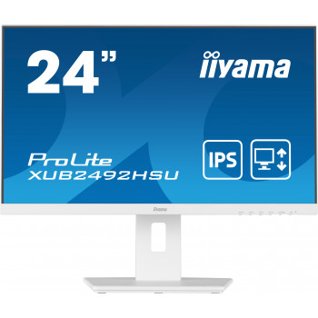 Iiyama ProLite XUB2492HSU-W5 23,8 colio Full HD IPS monitorius su USB šakotuvu ir reguliuojamo aukščio stovu