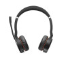 Jabra Evolve 75 MS Stereo belaidės ausinės su aktyviu triukšmo slopinimu, Microsoft Teams sertifikuotos, dvigubas Bluetooth, Busylight, ant ausų, juodos