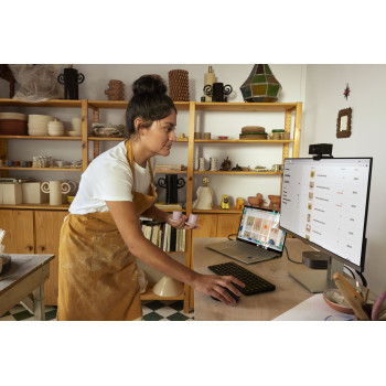 HP 350 Compact belaidė daugiaįrenginė klaviatūra, juoda 692S8AA#ABF
