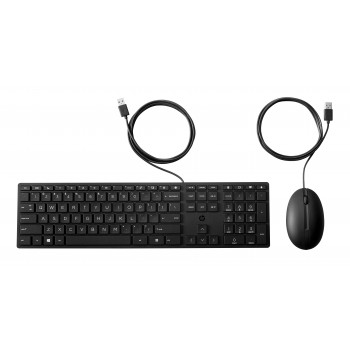 HP Desktop 320MK laidinė klaviatūros ir pelės rinkinys, rusiška klaviatūra, juodas 9SR36AA#ACB