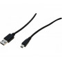 EXERTIS CONNECT Mini USB 2.0 kabelis, USB-A (tėvinis) į USB Mini-B 5 kontaktų (tėvinis), 1,0 m, juodas 532516