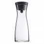 WMF Basic vandens karafė 0,75 L, stiklinė su nerūdijančio plieno dangteliu ir silikono tarpine, permatoma/juoda 06.1771.6040