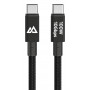 BLACK ROCK USB-C į USB-C įkrovimo ir duomenų kabelis, 100 W Power Delivery, 10 Gbit/s, 1,2 m, juodas 00201765
