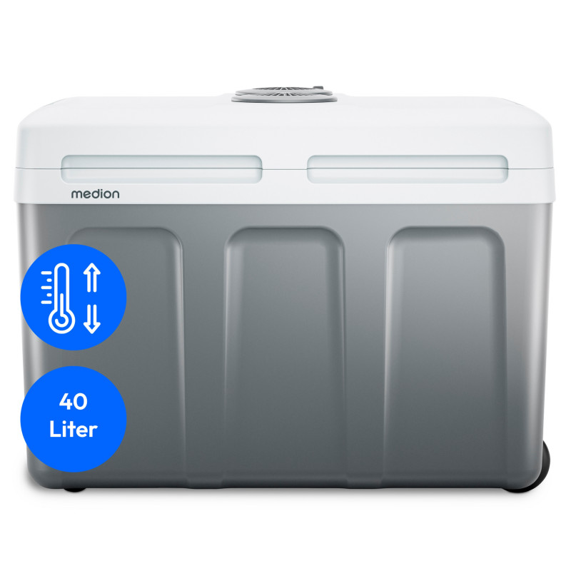 MEDION MD13102 TC45 termoelektrinė šaldymo dėžė 40L pilka - šaldo ir šildo, 12V/220-240V/5V USB 50078386