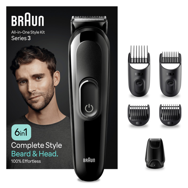 Braun All-in-One Style Kit MGK3420 multigrooming rinkinys, precizinis kirpimo įrenginys barzdai ir plaukams 4210201446774