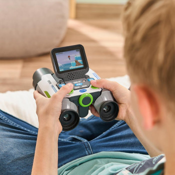 VTech interaktyvus vaizdo žiūronas | 2,4 colio spalvotas LCD, 2x optinis ir 4x skaitmeninis priartinimas, 5MP nuotraukos, žaidimai, žalia/juoda (80-6168604)