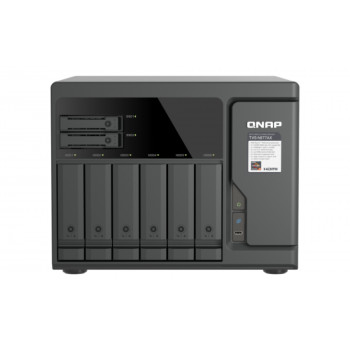QNAP TVS-H877AX-R5-16G 8 dėžių QuTS hero NAS, AMD Ryzen V1500B, 16GB RAM, 2x2.5GbE, 2U Rackmount