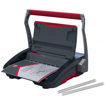 GBC WireBind WB15 vielinio įrišimo mašina, 15 lapų perforavimas, 125 lapų įrišimas, A4, 3:1 žingsnis, 34 skylės, 14 mm viela 4410065