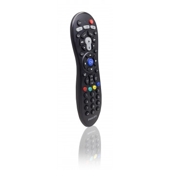 Philips SRP3013/10 universalus nuotolinio valdymo pultas – 6 įrenginiams, mokymosi ir makro funkcijos, juodas