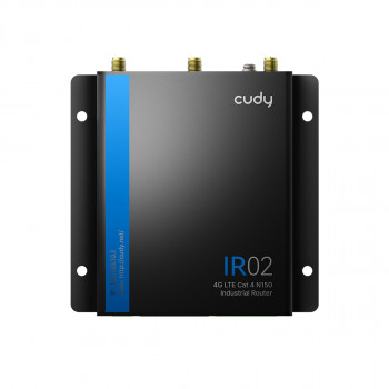 Cudy IR02 Industrial 4G LTE Cat 4 maršrutizatorius, Dual SIM, 2x Ethernet, DIN bėgio tvirtinimas, EU IR02_EU