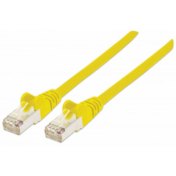 Intellinet High Performance Cat.7 SFTP tinklo kabelis, 15 m, RJ-45 vyriškas – RJ-45 vyriškas, geltonas, be halogenų, snagless 741125