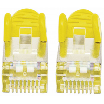Intellinet High Performance Cat.7 SFTP tinklo kabelis, 15 m, RJ-45 vyriškas – RJ-45 vyriškas, geltonas, be halogenų, snagless 741125