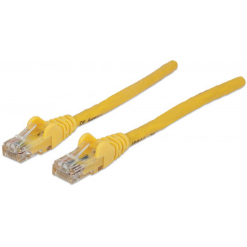 Intellinet Cat6 UTP tinklo kabelis, 2 x RJ45, lietas apsauginis antgalis, 15,0 m, geltonas (342407)