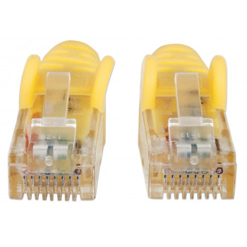 Intellinet Cat6 UTP tinklo kabelis, 2 x RJ45, lietas apsauginis antgalis, 15,0 m, geltonas (342407)