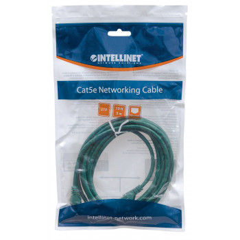 Intellinet Cat6 UTP tinklo kabelis, RJ45, lietas, 7,5 m, žalias 342520
