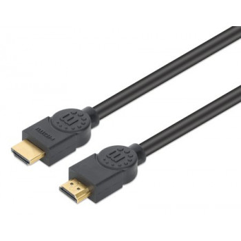 MANHATTAN CL3 4K@60Hz didelės spartos HDMI kabelis su Ethernet, skirtas montuoti sienose, 5 m, juodas (356978)