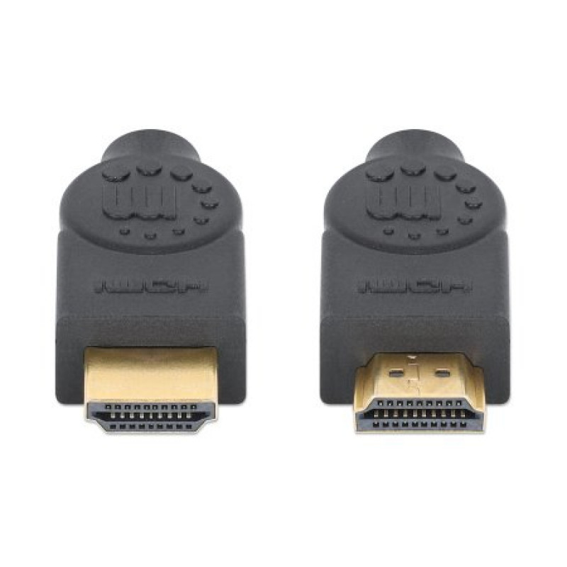 MANHATTAN CL3 4K@60Hz didelės spartos HDMI kabelis su Ethernet, skirtas montuoti sienose, 5 m, juodas (356978)