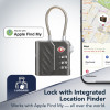 Cellularline TRACY LOCK išmanusis pakabinamas užraktas su Bluetooth sekikliu per Apple Find My, juodas 61302