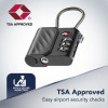 Cellularline TRACY LOCK išmanusis pakabinamas užraktas su Bluetooth sekikliu per Apple Find My, juodas 61302