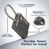 Cellularline TRACY LOCK išmanusis pakabinamas užraktas su Bluetooth sekikliu per Apple Find My, juodas 61302