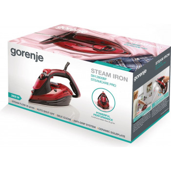 Gorenje SIH2800BF garinis lygintuvas 2800 W keramine padas raudonas