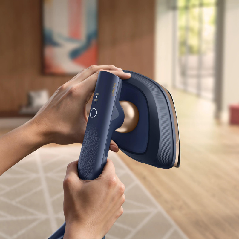 Philips OneTurn 2-in-1 garinis lygintuvas GC215/20 Navy Blue