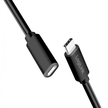 LogiLink CU0211 USB-C prailginimo kabelis 100W 2m juodas