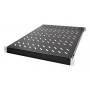 LogiLink SF0800B 19 colių stovo lentyna 1U reguliuojamo gylio 570 mm perforuota juoda 800 mm gylio spintoms