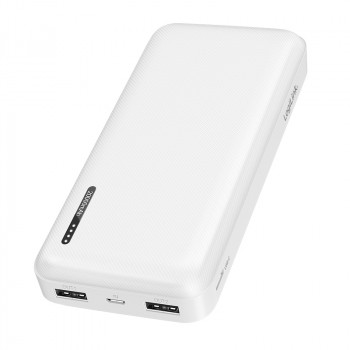 LogiLink PA0323W nešiojamas įkroviklis (power bank) 20000 mAh, baltas - 2x USB-A, 1x USB-C, 20W PD