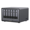 Ugreen NASync DXP6800 Pro 6 skyrių NAS sistema, Intel Core i5-1235U, 8GB DDR5, 2x10GbE + 2x2.5GbE, 2xM.2 NVMe, 2xUSB3.2 Gen2, HDMI, PCIe 4.0