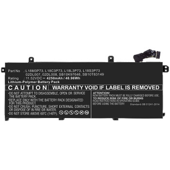 CoreParts MBXLE-BA0257 Ličio jonų nešiojamojo kompiuterio baterija, skirta Lenovo ThinkPad T440/T450/T460/X240/X250/X260 (11,1V, 2200mAh, 24Wh, 3 elementų, juoda)